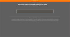 Desktop Screenshot of discountautosalvagebirmingham.com
