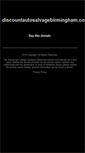 Mobile Screenshot of discountautosalvagebirmingham.com